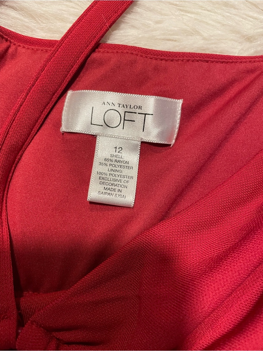 LOFT Strapless Halter-Loop Dress Raspberry size 12 - Picture 2 of 7
